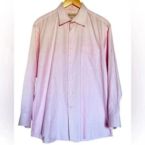 NWT Tommy Bahama Men’s 100% Cotton Button Long Sleeve Pink White Size L